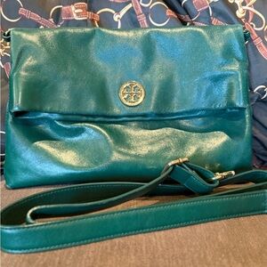 Tory Burch Green Crossbody/shoulder Bag